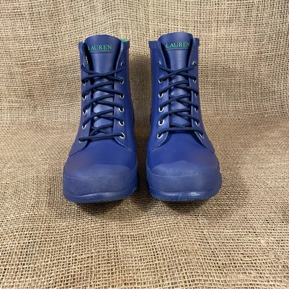 🛑SOLD🛑Ralph Lauren Rain Duck Boots Mikenna  Blue Green Waterproof Size 11 M - Picture 7 of 10
